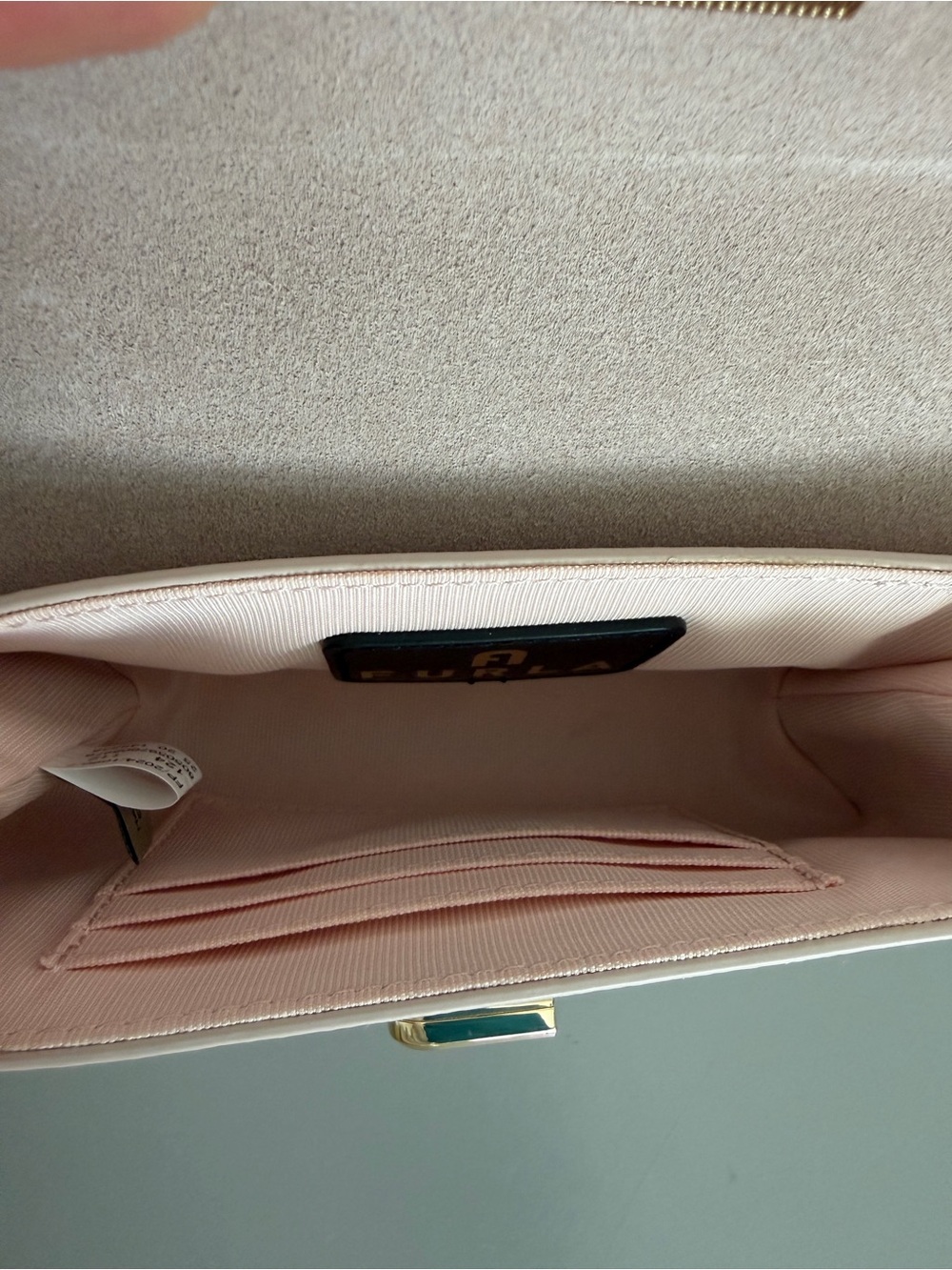 Furla 1927 Mini Top Handle Crossbody Bag Pink Leather
Like New! - Picture 5 of 7